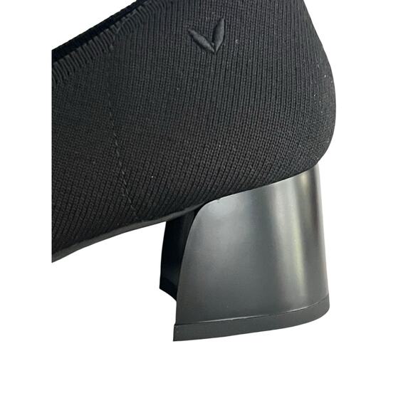 New VIVAIA Round Toe Chunky Heels Julie Pro 2.0 •40/ 9• Pumps Knit Black $189 - Picture 10 of 14